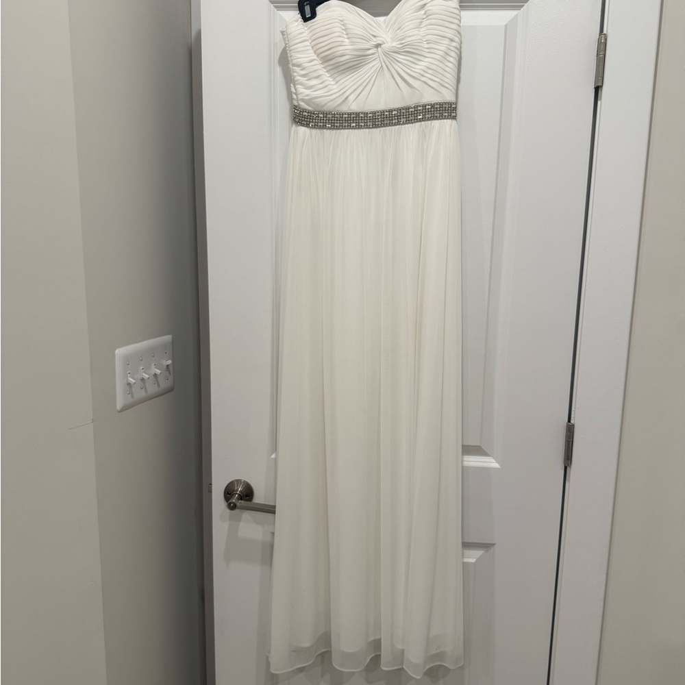 Aqua Cream Fabric with White Ribbon
